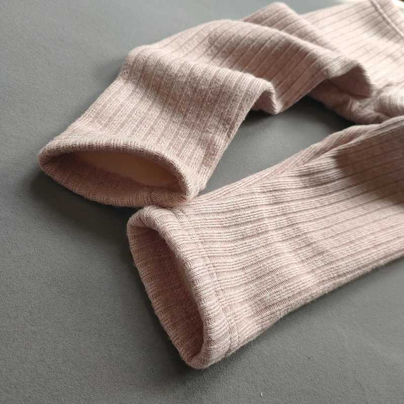 Cashmere Thicken Warm Childrens Pants for Autumn Winter Kids Girls Leggings Elasticity Slim Fleece TrousersT251024