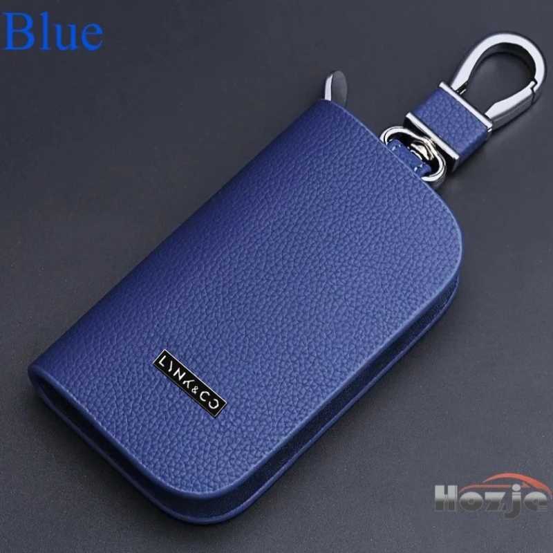 Car Leather Key Case Zipper Key Cover for LYNKCO 01 02 03 03 05 05 08 EMP 09 Z20 Z10 Remote Control Protective Cover 2025 Z251023
