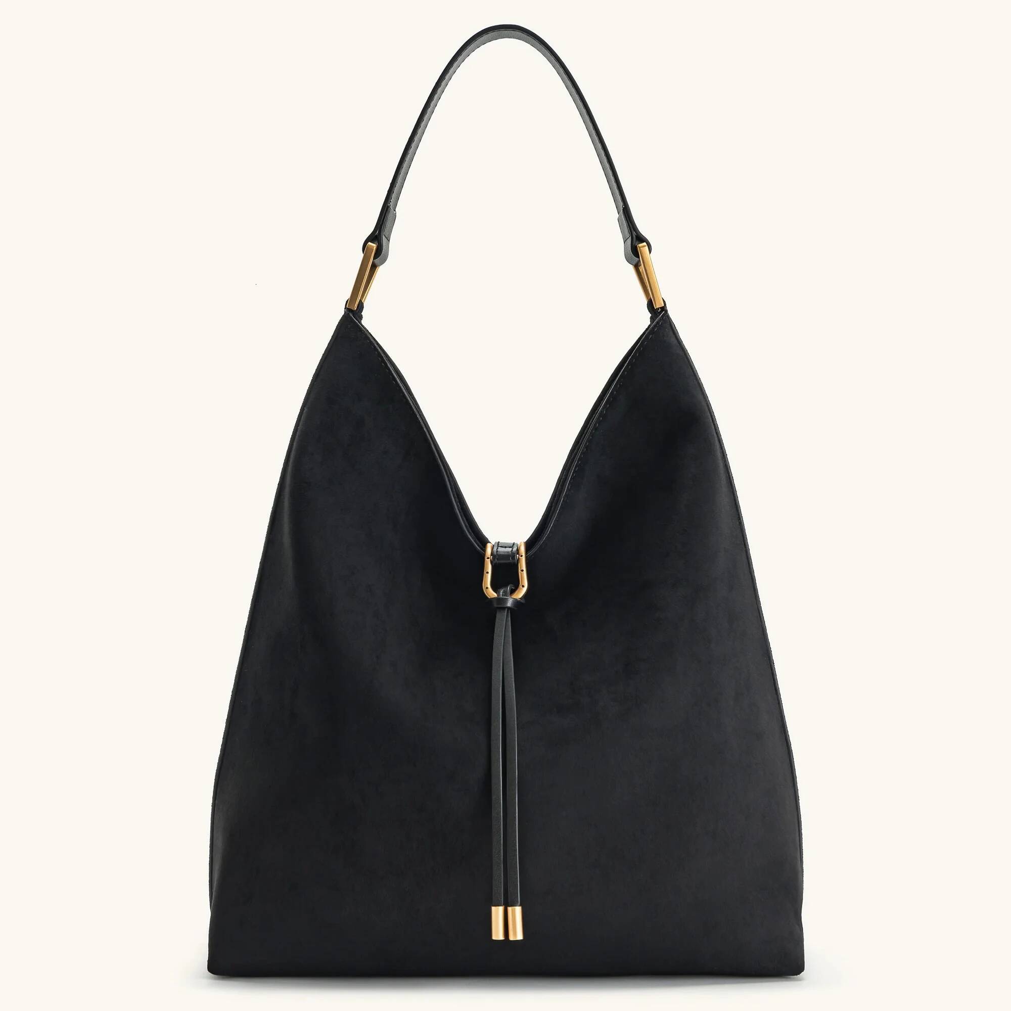 French niche style suede retro handbag autumn and winter new large capacity elegant luxury bag minimalist women's shoulder bag designer bag
