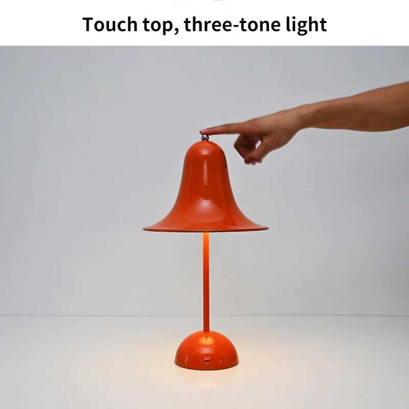 Nordic Bells Light Flower Bud Rechargeable LED Table Lamps Desk Night For Bedroom Dining Touch Night Light Simple Modern Decor C251115