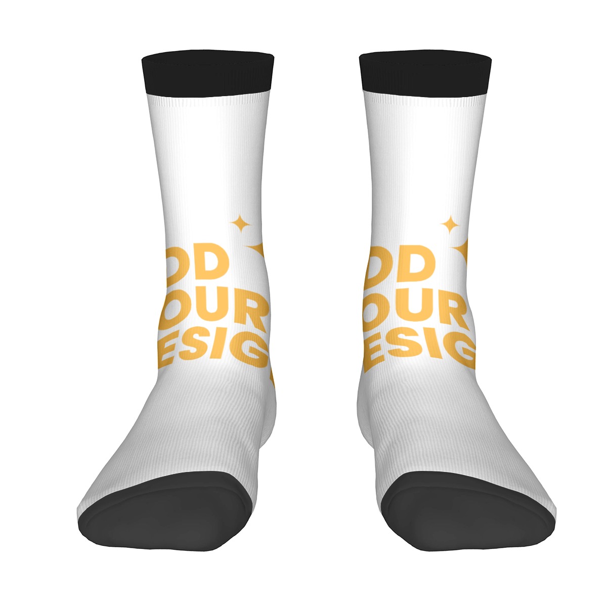DHgatepod Contrast Color Athletic Socks - Moisture-Wicking Polyester Blend with Cushioned Sole & Modern Color Block Design