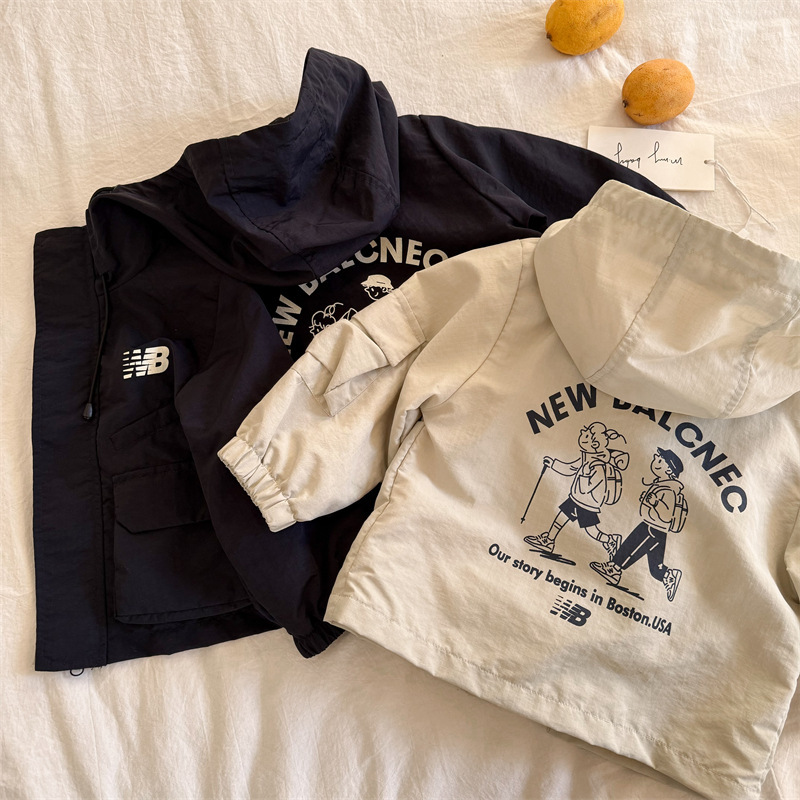 luxury kids clothing Boys Spring Autumn Set 2025, Letter Print Jacket and Pants 2-Piece, Fashion Style Casual Outfit Free Shipping