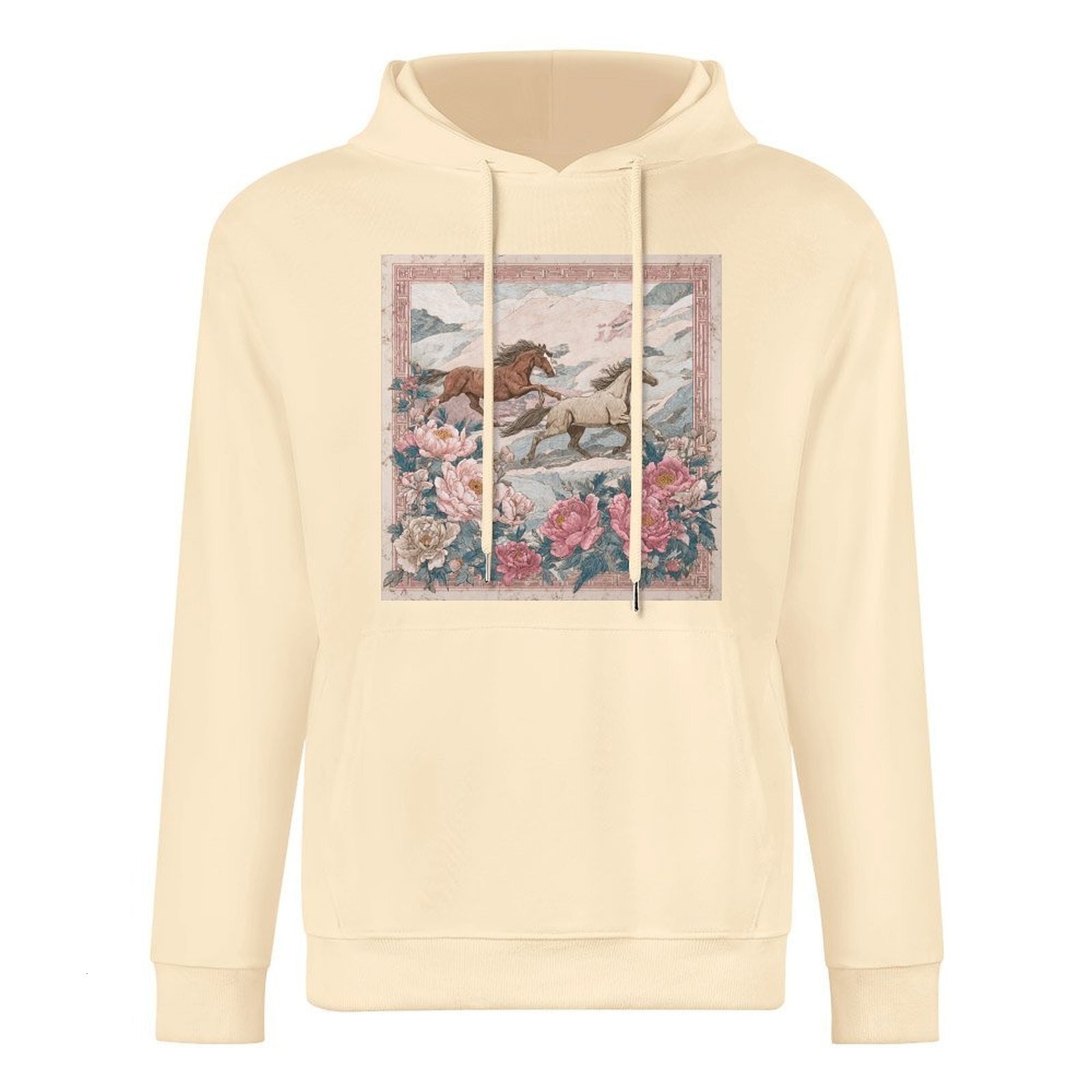 H Designer Fall Winter Hoodie Luxury Horse Print Design Unisex Long Sleeve Streetwear Hip Hop Oversized Fit Hoodie Men's Fashion Apparel H54