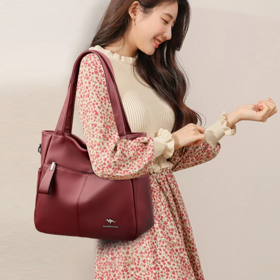 Genuine Soft Leather Hand Bag Handbags Women Bags er Female Shoulder Crossbody Tote Bags for Women Sac 251023