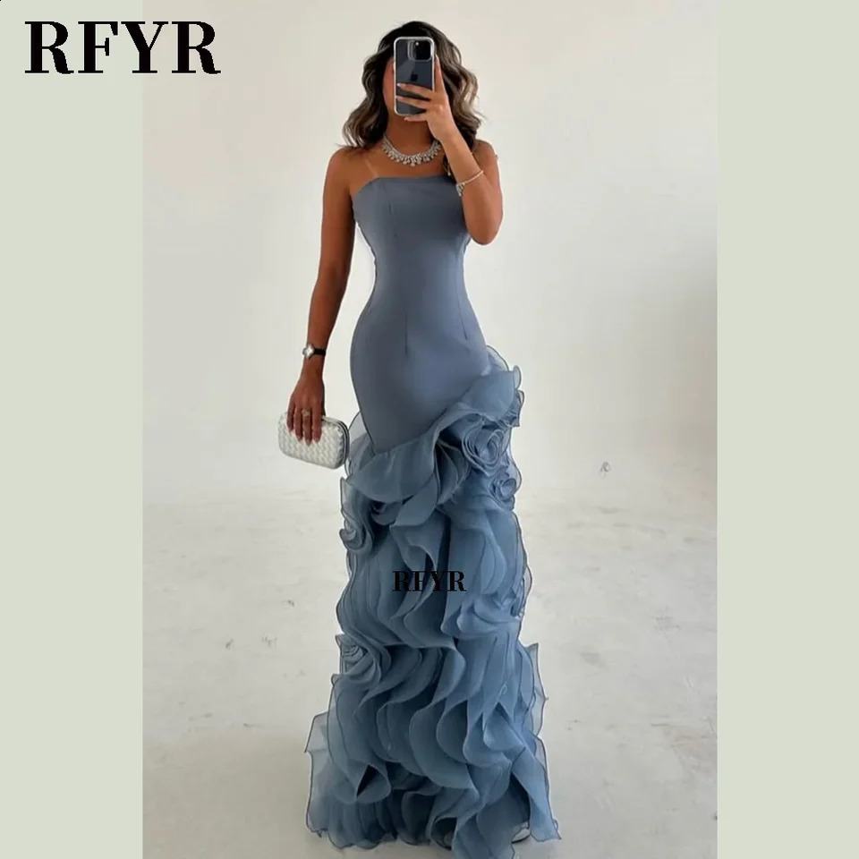 RFYR Asymmetrical Prom Gown Tiered Layers Party Dress for Women Mermaid Evening Dresses Formal Occasion Dresses Customized 251023