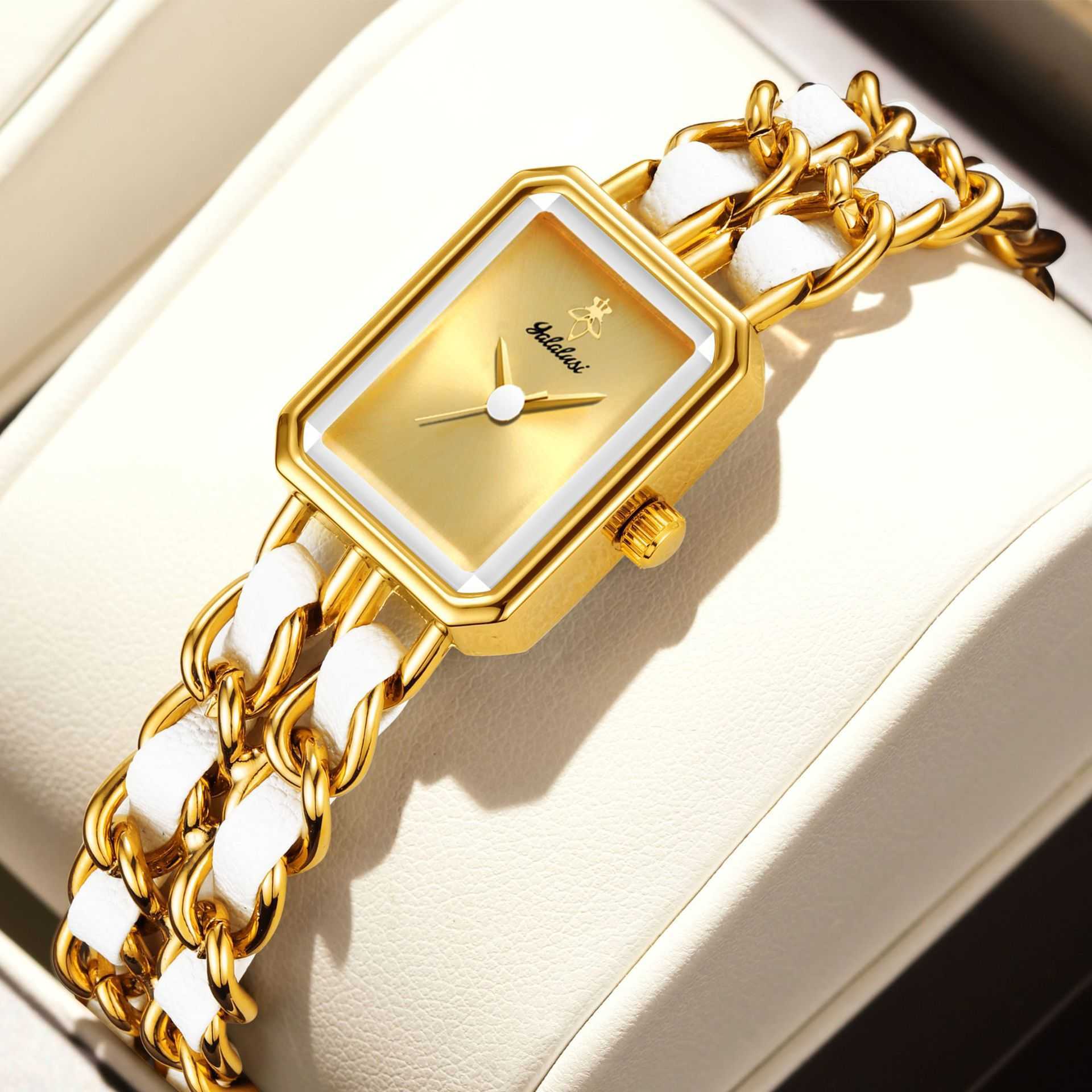YaLaLuSi Small Square Womens WATCH Quartz Womens WATCH Small Dial Fashion Womens WATCH Z20251024