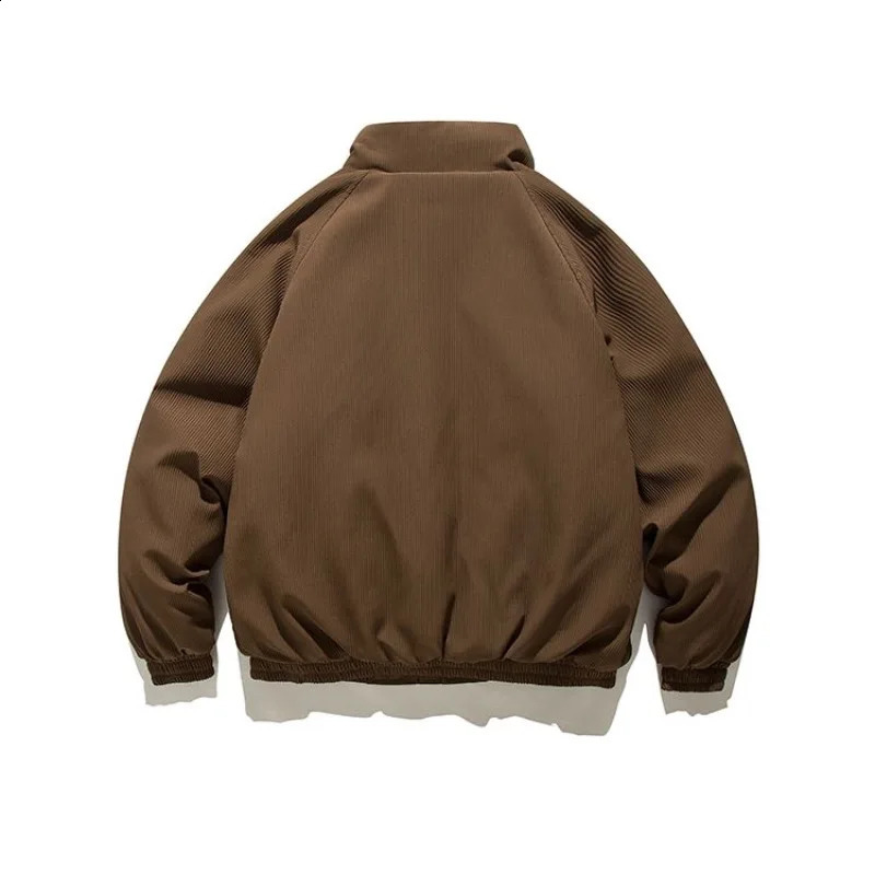 Gmiixder Japan Stand Collar Padded Coat Men American Retro Winter Loose Thickened Coat Trendy Workwear Streetwear Parkas 251020