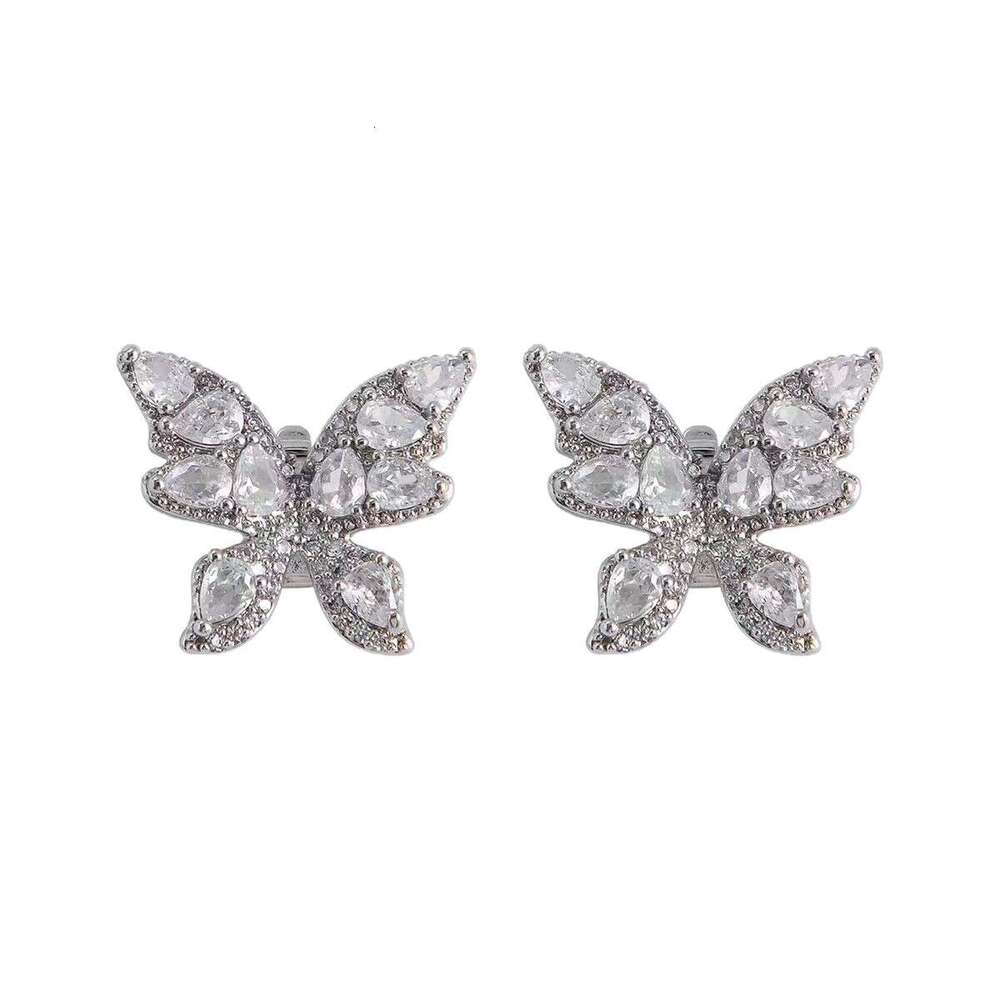 DHcollections Full Dia Bowknot Clip Niche Design Sense Light High-end Feel Suitable for Freeclip Bluetooth Earphone Accessories