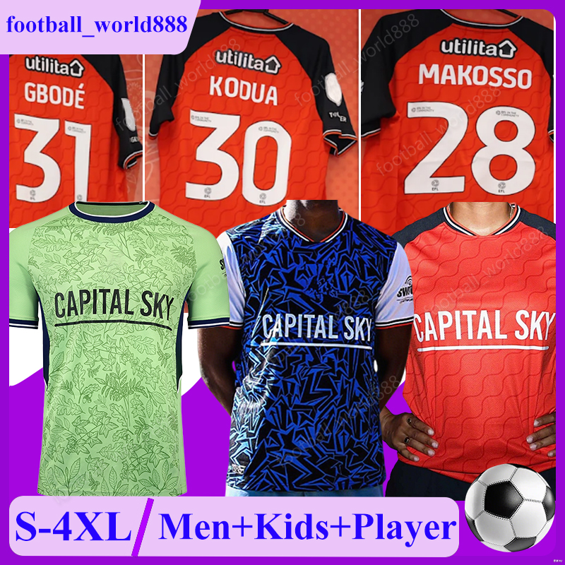4XL Luton Towns 25 26 Soccer Jerseys NORDAS KODUA ALLI 2025 Football Shirts WELLS MORRIS CLARK SAVILLE football kits NELSON BRAMALL WALSH KEELEY Men Kids Kit Socks Set