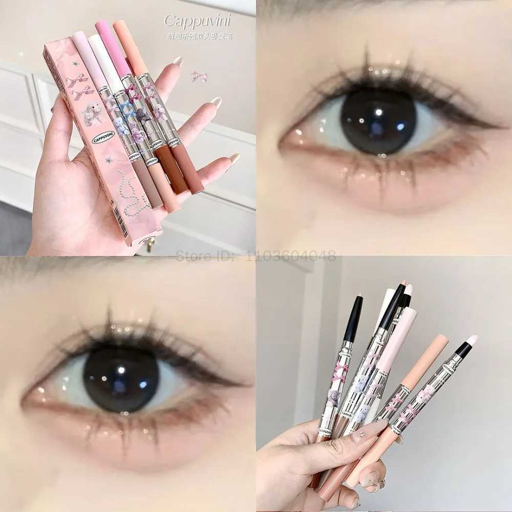 1pc Doublehead Lying Silkworm Pencil Natural Nonsmudge Matte Pearlescent Fine Flash Brightening Shadow Highlighting Pen MakeupL251024