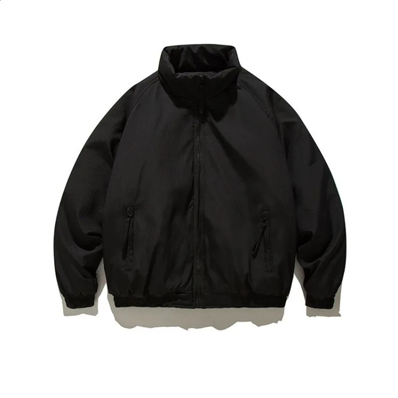 Gmiixder Japan Stand Collar Padded Coat Men American Retro Winter Loose Thickened Coat Trendy Workwear Streetwear Parkas 251020