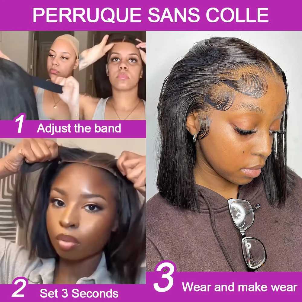 100 Curly Human Hair Glueless Wigs 13x6 Hd Lace Front Wig Jerry Burmese Curly Closure Frontal Short Bob Ready to Wear And Go W251023