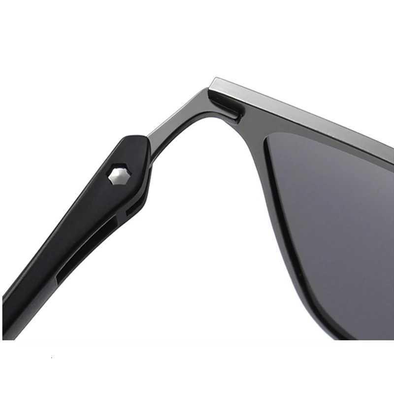 Luxury Stainless Photochromic Men Sunglasses High Quality Metal Square Polarized Change Color Sun Glasses Fashion Driving ShadesT251024