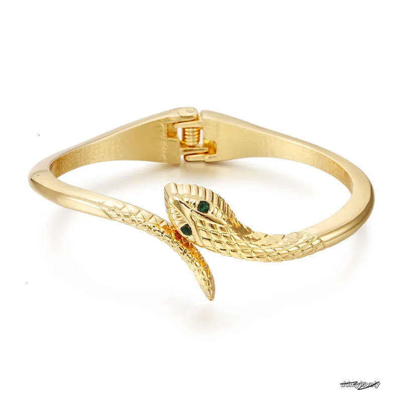 Gold-Plated Snake Bracelet - Fashionable Zinc Alloy Bangle For Women And Girls Ddmylovely