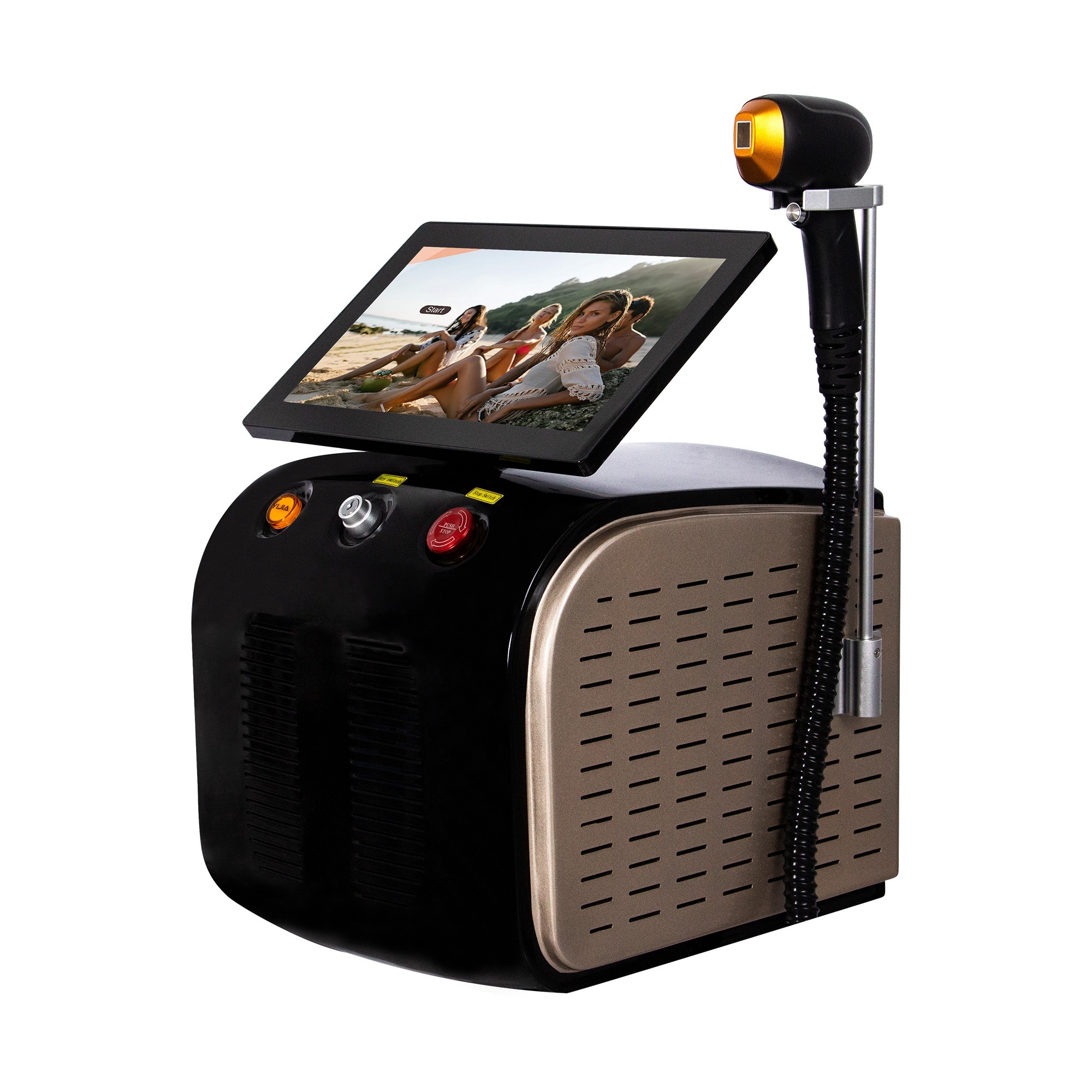 3500W High Power Ice Cooling 755nm 808nm 1064nm Device Diode Laser Epilator Wavelength Painless 808nm Hair Removal Machine