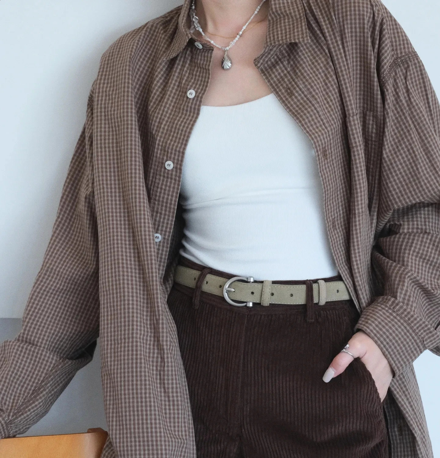 Womens Fashion Suede Leather Belt Adjustable Vintage Alloy Buckle Stylish Versatile Waistband for Jeans And Dresses 251013