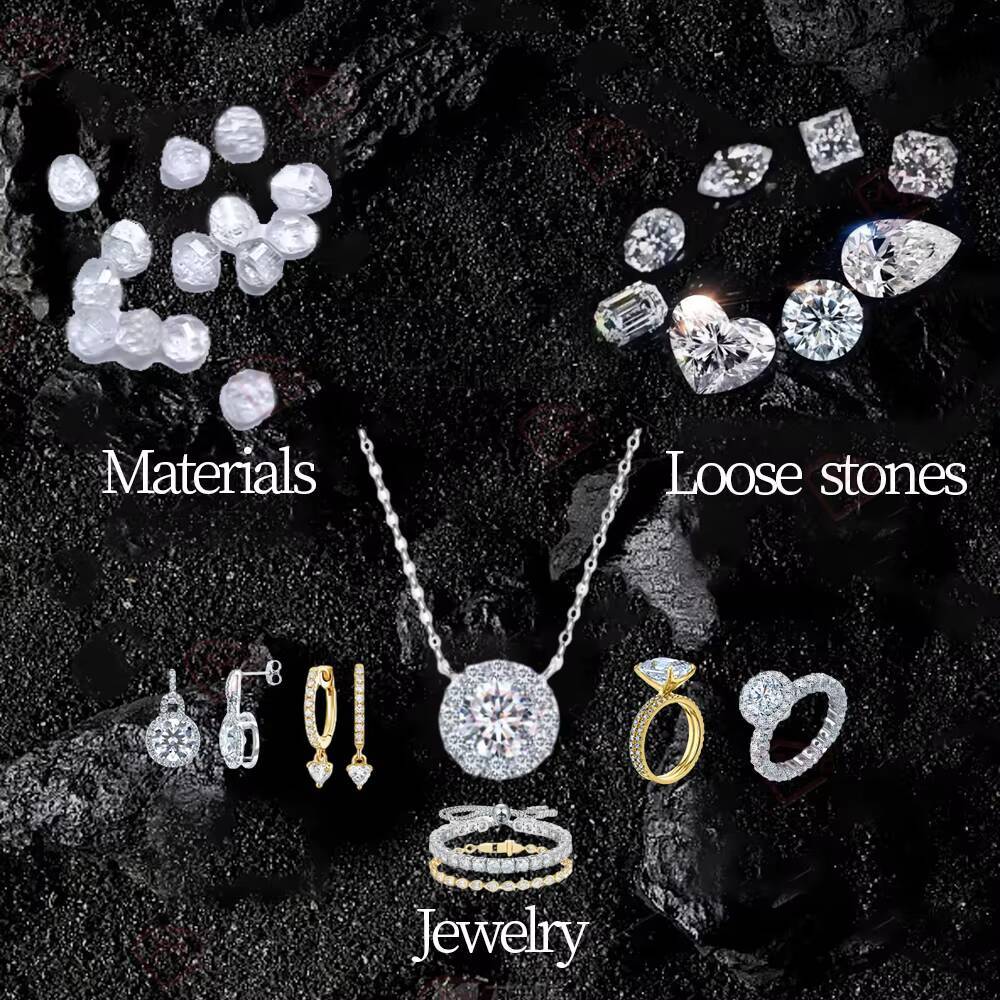 Moissanite Wedding Rings Set Three Stone 18k Gold VVS 15Oct Oval High Quality Custom Moissanite Ring
