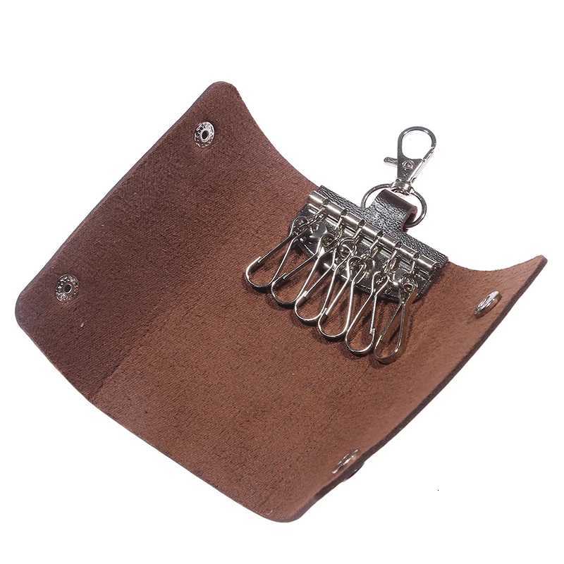 Women Men PU Leather Car Key Holders Keys Organizer Key Wallets Car Keychain Leather Housekeeper Key Wallet Cover 7Colors Z251023