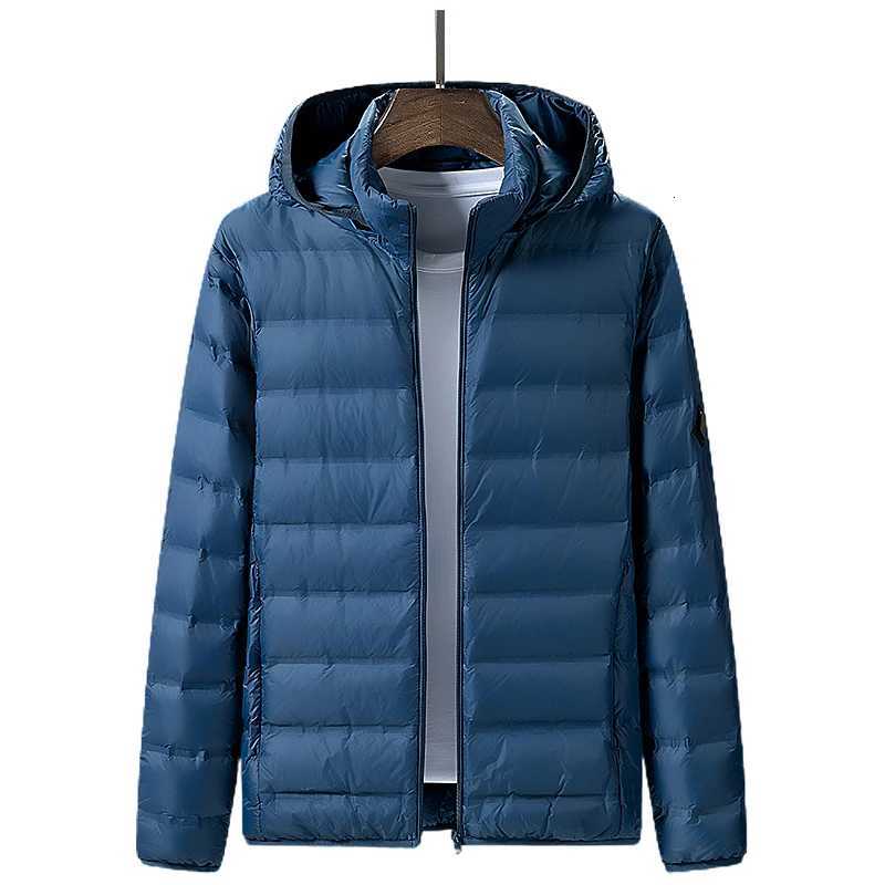 Men White Duck Down Jacket Winter Warm Hooded Windproof Puffer Jacket Detachable Hat Lightweight Casual High Quality Coat Male Z251024