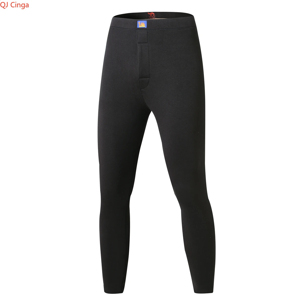 Winter Khaki Mens Thermal Underwear Bottoms Polyester and Spandex Blend Fabric for Warmth Pants Asian Sizes XL6XL 251018