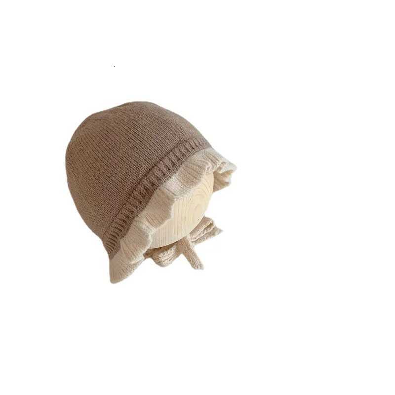 Baby Hat Korean Style Autumn Winter Baby Girls Knitted Hat Newborn 1 Year 2 Years Little Girls Warm Ear Hat Baby AccessoriesL251024