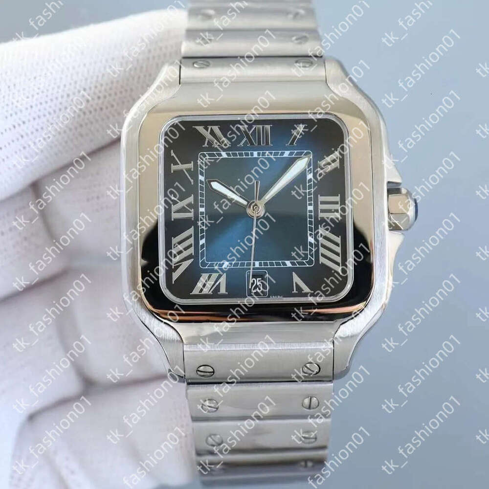 Mens 40MM35MM Automatic Mechanical Movement Made Of Premium Stainless Steel Blue Watches Needle Waterproof Wristwatch dh