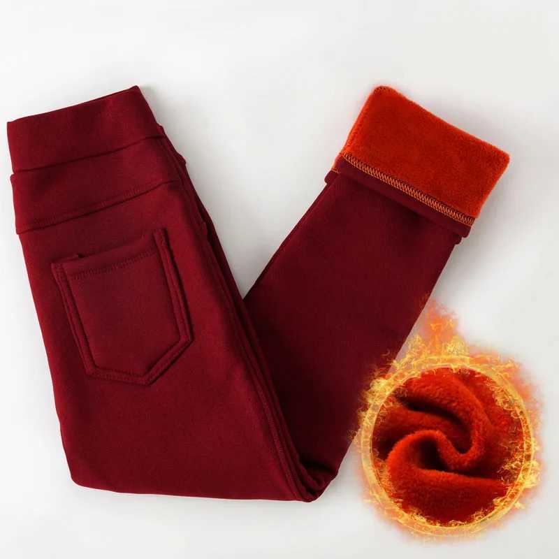 Winter Baby Girls Legging Plus Velvet Thickening Fleece Warm Leggings Pants for Girl Kids Winter Pants Trousers Childrens PantsT251024