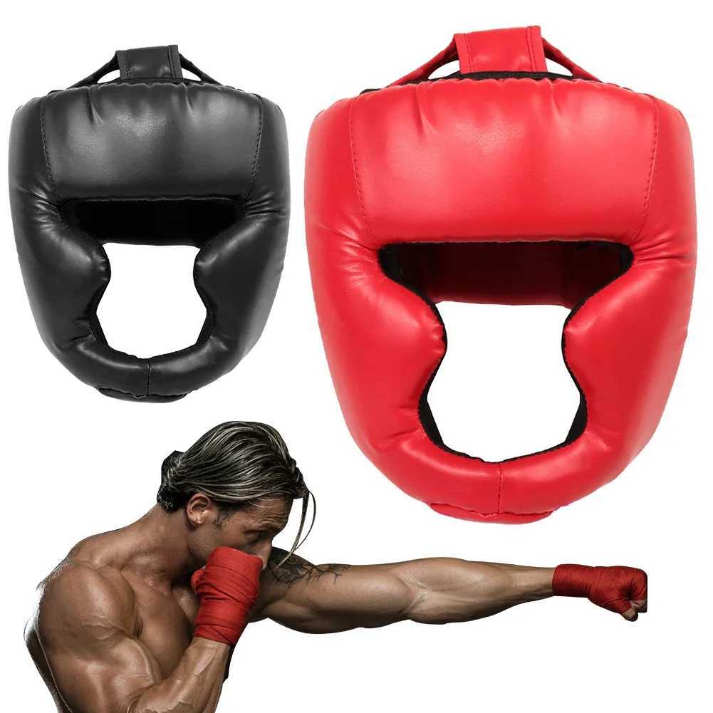 FullCovered Thickened Boxing Helmet Karate Muay Thai Training Head Protector Training Sparring Safety Head Guard for Adult Kids Y251023
