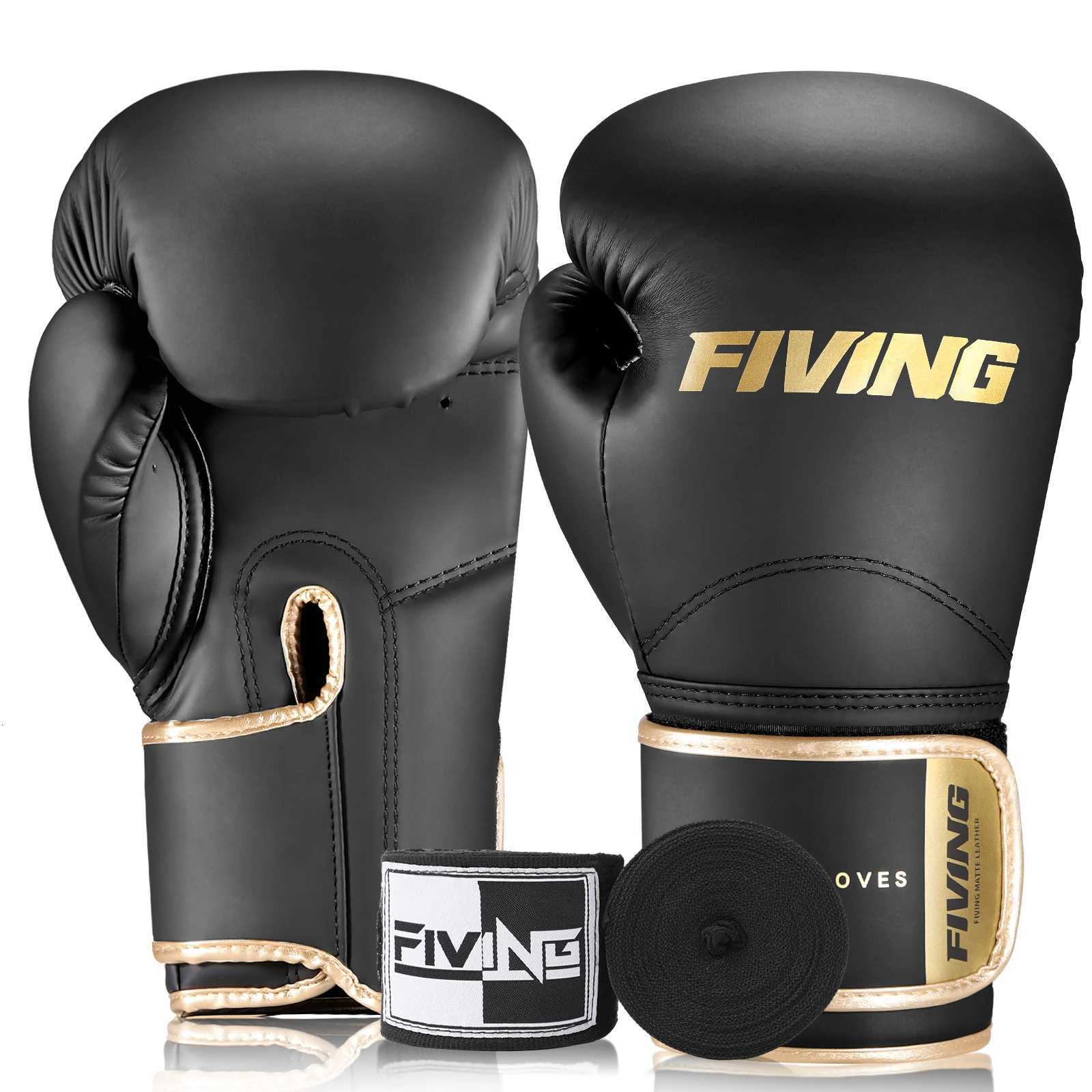 FIVING integrated gloves buy gloves and send bandages suitable for karate boxing gloves training of Muay Thai MM Sanda Y251023