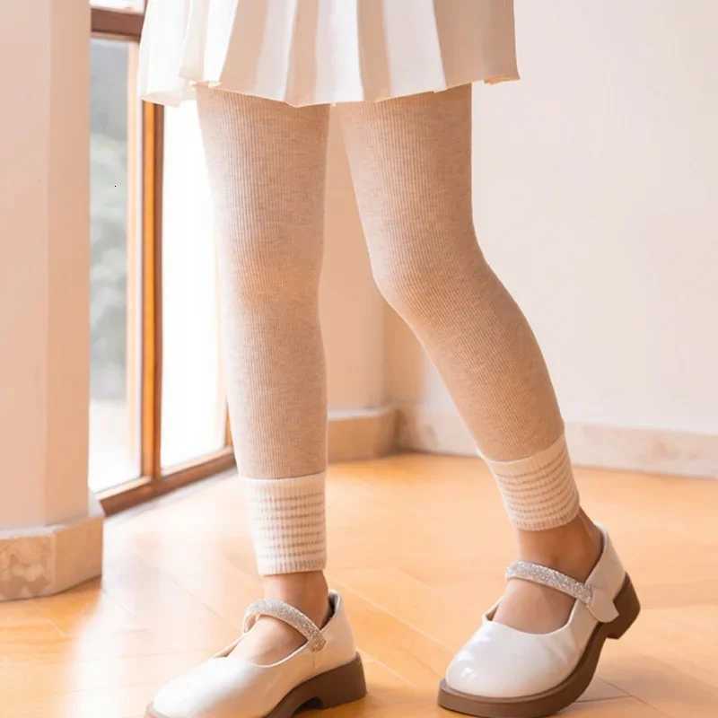 Winter Warm Children Girls Leggings Thick Padded Simple Solid Pants Kids Girl Plus Velvet Pants Children Trousers 115 YearsT251024