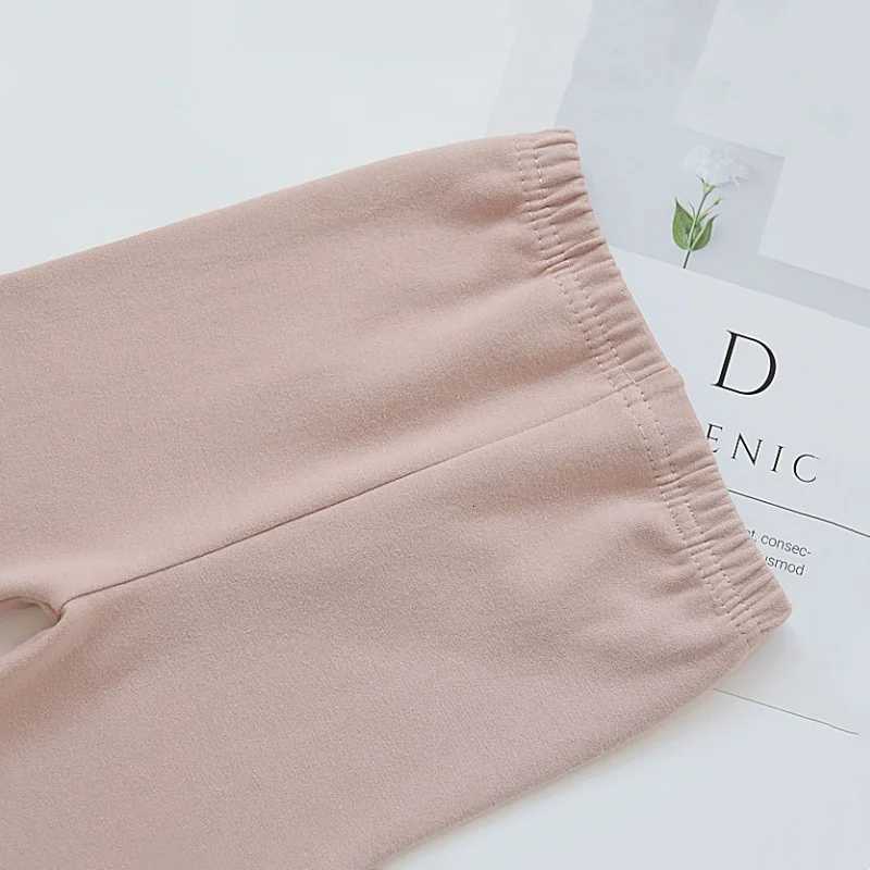 Kids Outwear Leggings For Girls Spring Autumn New Cotton Childrens Trousers 18Y Solid High Quality Skinny Baby Toddler PantsT251024