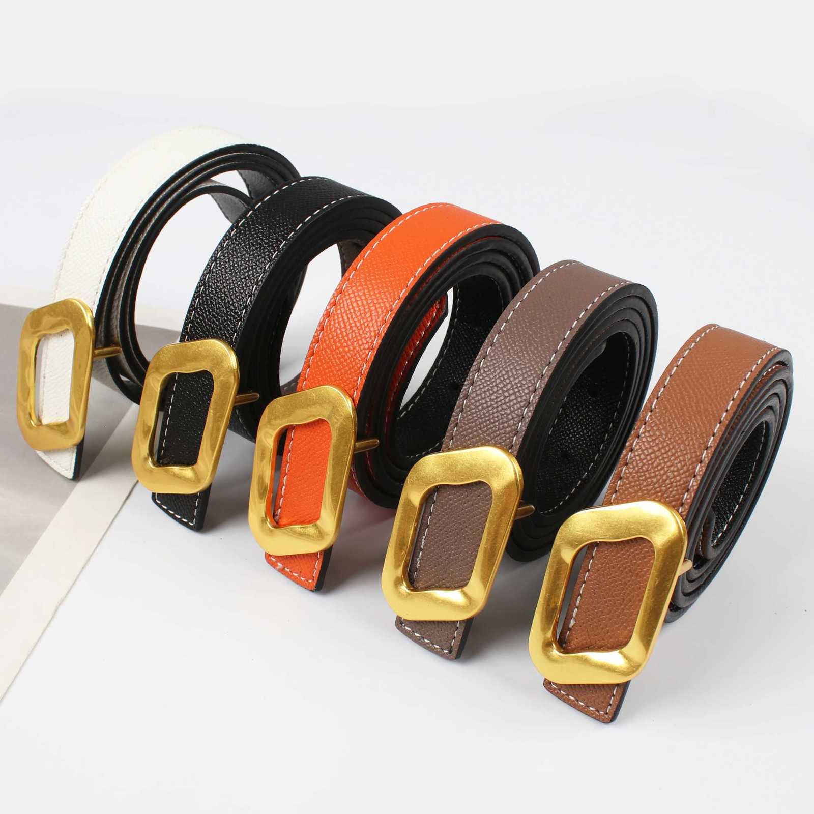 Womens Reversible Use Belt Womens Embellishment Ins Fashion Jeans Wild Student Trend Luxury Design High Quality Brand W251024