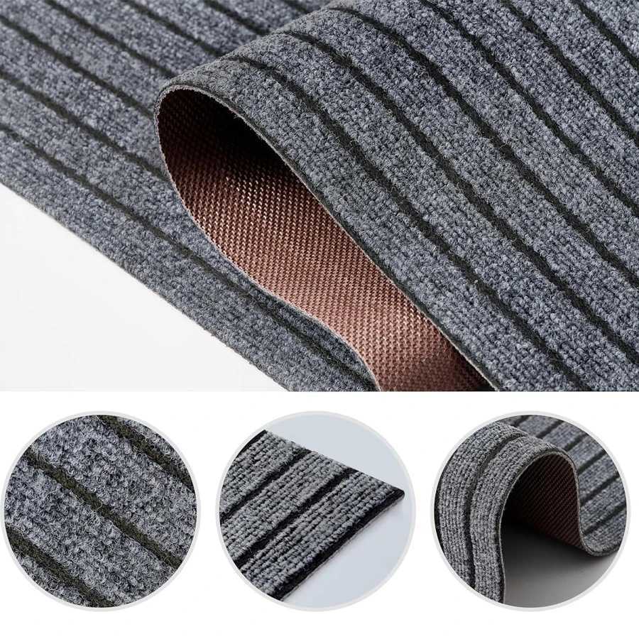 Striped rubber carpet door mat kitchen floor mat section door mat nonslip and waterproof easy to clean free to cut C251024