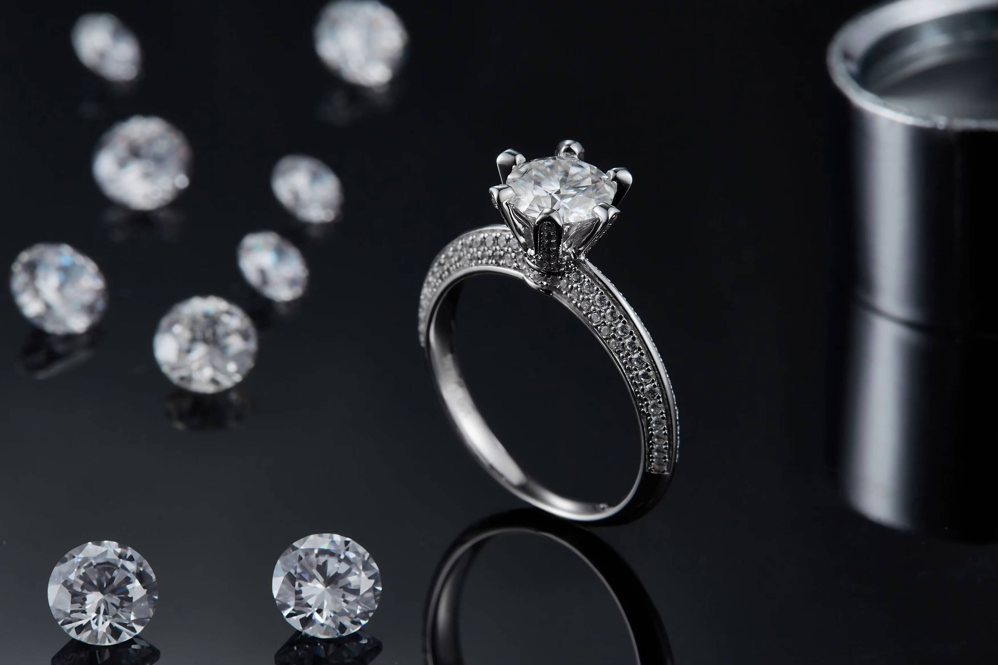 65 mm Moissanite New Arrival High Quality in Stock 925 Sterling Silver Jewelry 18K Gold Ring for Women Engagement Rings