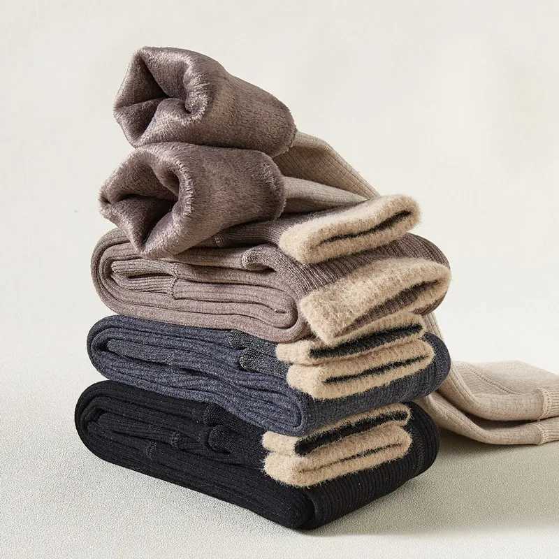 2024 Autumn Winter Baby Girls Pant Baby Cotton Warm Leggings Childrens Velvet Pants Solid Trousers Kids Clothes Korean StyleT251024