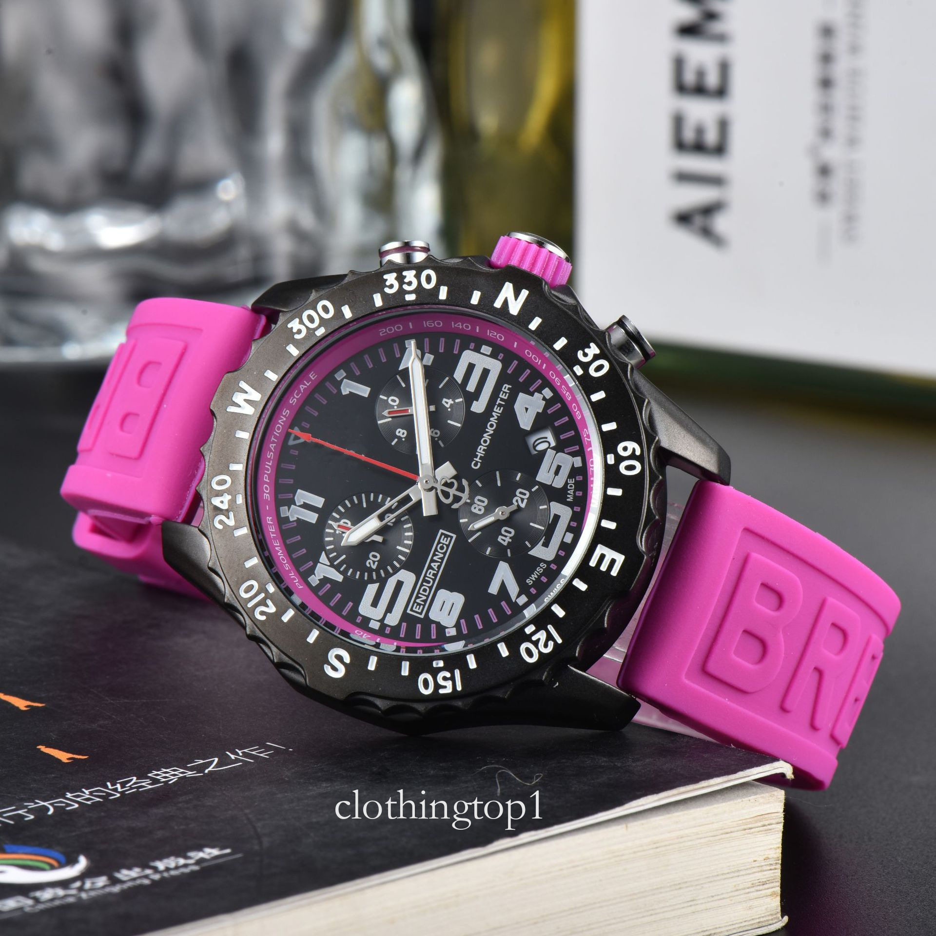 Briebreiting Watch Fashion Womens Watch Quartz Movement Luxury Designer Silver Rose Gold Watch Rubber Band Stainless Steel Case Womens Casual Watches e72