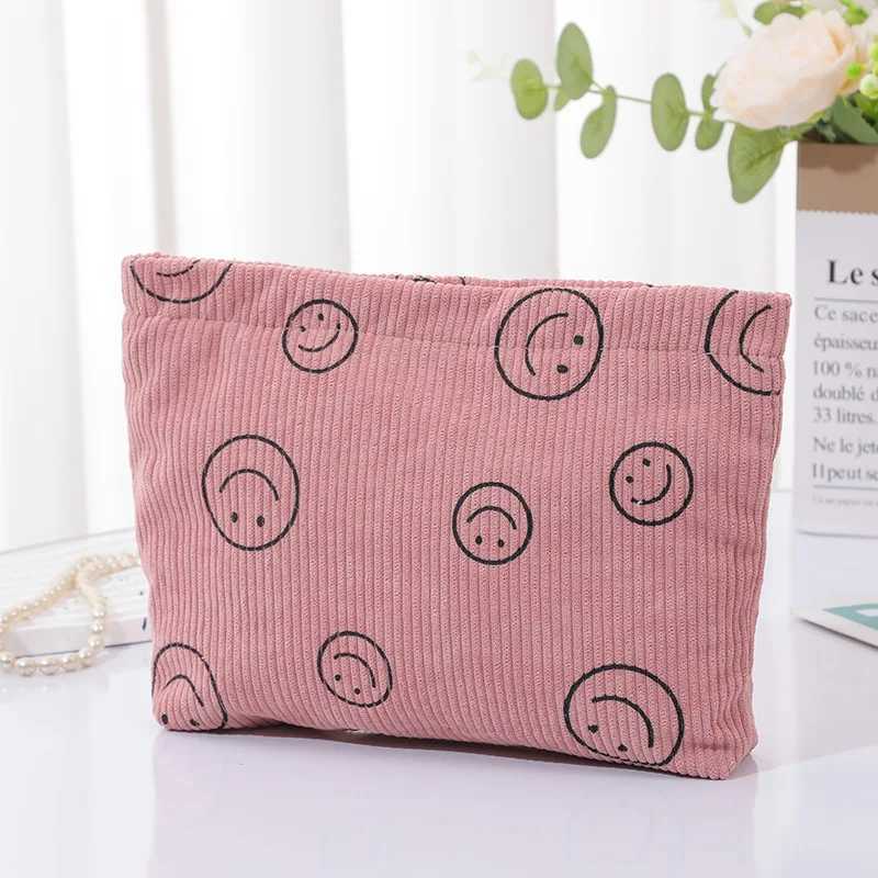 Corduroy Travel Cosmetic Bag Portable Makeup Storage Bag Purses Women Large Capacity Zipper Make Up Organizer Storage ClutchT251024