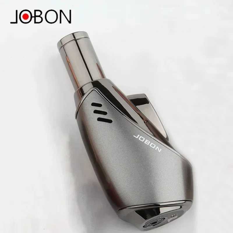 JOBON Metal Butane Gas Lighter Outdoor Windproof Blue Flame Torch Turbo Jet Cigar BBQ Jewelry Baking Welding Home Tools D251024 - view 3