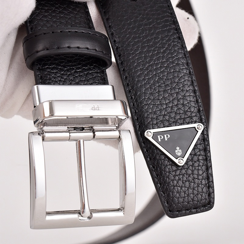 Luxury Mens Belt Designer Belt 3.5cm Reversible design metal swivel buckle Print Design 105-125cm Zinc Alloy Buckle Mens Belt Fashion Versatile available