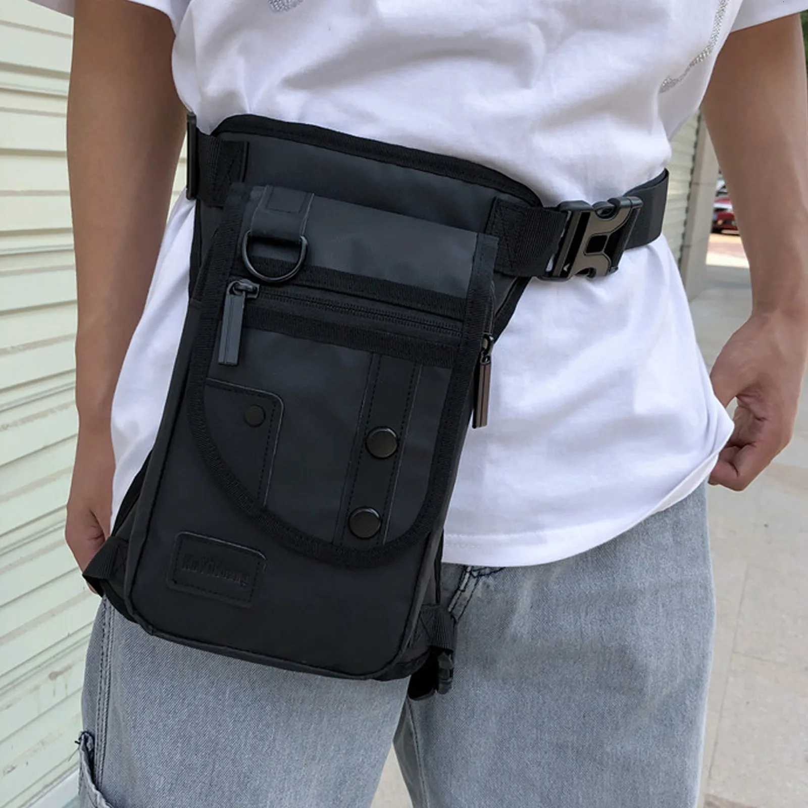 GL Nylon Drop Legs Bags Fashion Hip Waist Pack Thigh Bum Fanny Packs Multifunction Tactical Riding Male Shoulder Messenger BagL251024
