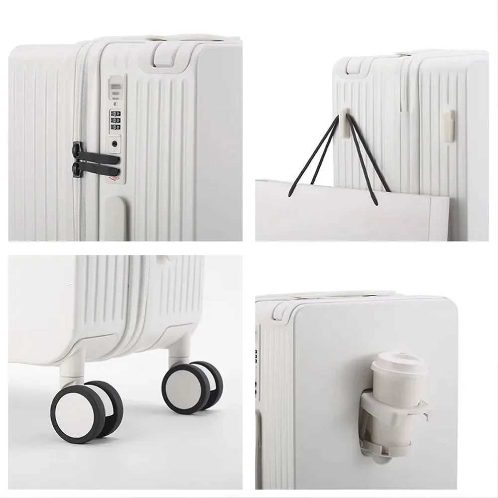 Manufactory PC Travel Trolley Case Durable Men Combination Case Small Size Boarding Case Luggage Suitcase with USBW251024