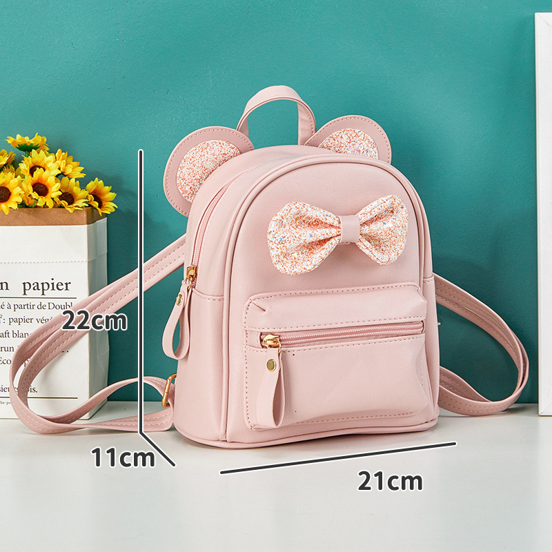 New designer little girl fashionable and adorable multifunctional backpack for children's travel, outdoor butterfly bow, kindergarten baby backpa