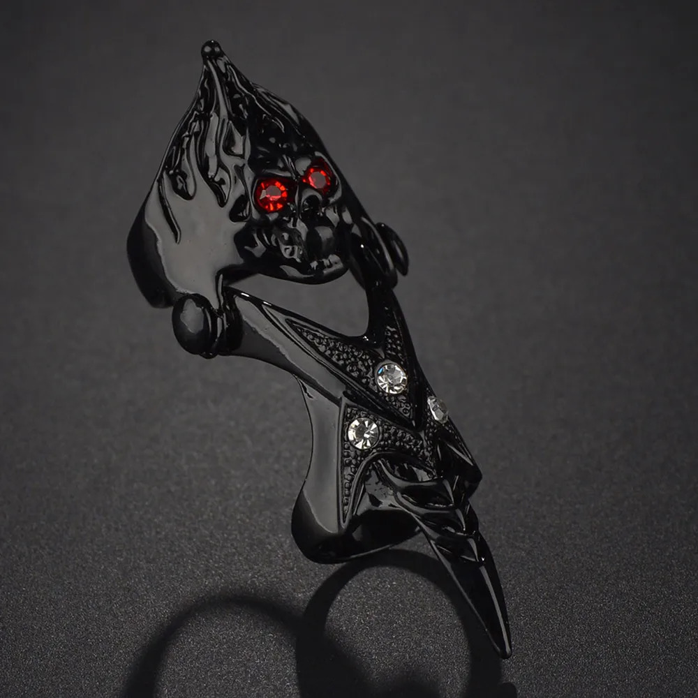 Gothic Punk Dragon Eagle Skull Joint Knuckle Full Finger Claw Ring Unisex Cool Heavy Rock Party Club Charm Knuckle Rings Jewelry 251020