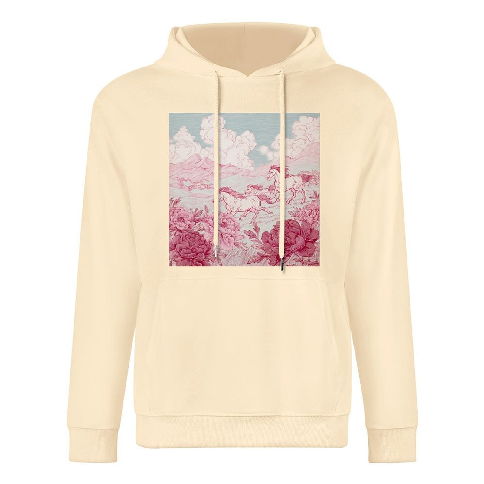 H Designer Fall Winter Hoodie Luxury Horse Print Design Unisex Long Sleeve Streetwear Hip Hop Oversized Fit Hoodie Men's Fashion Apparel H43
