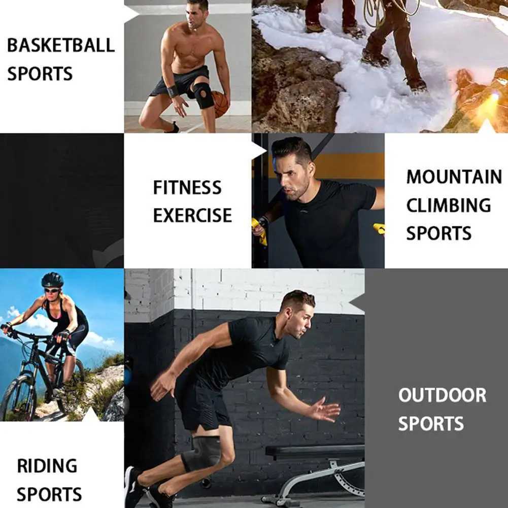 1 PCS Adjustable Compression Knee Pads Knee Support Brace Sports Workout Protective Gear Stabilizer Elastic BreathableW251024
