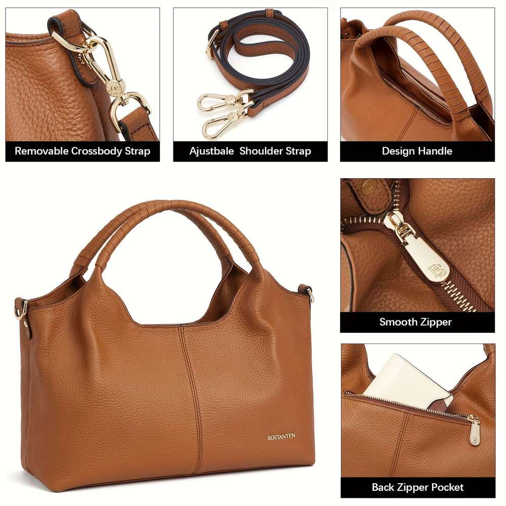 Authentic Leather Handbags For Women, Including Designer Crossbody Shoulder Bags, And Top Handle Satchels.