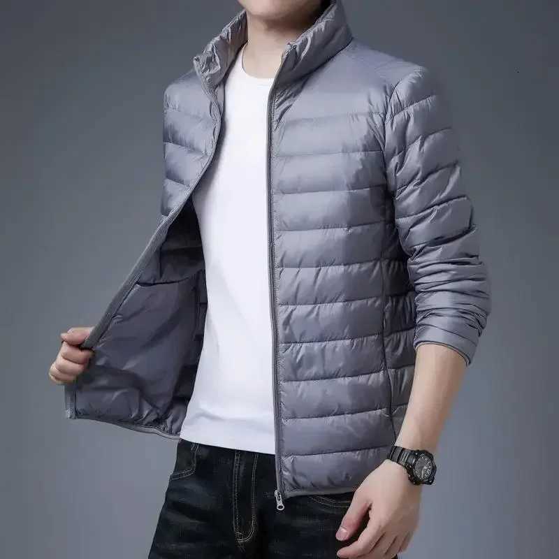 Solid Color Down Jacket Man Slim Fit Winter Coat for Men Cheap Clothes Offer New In Original Brands Cold Fast Delvery Harajuku Z251024