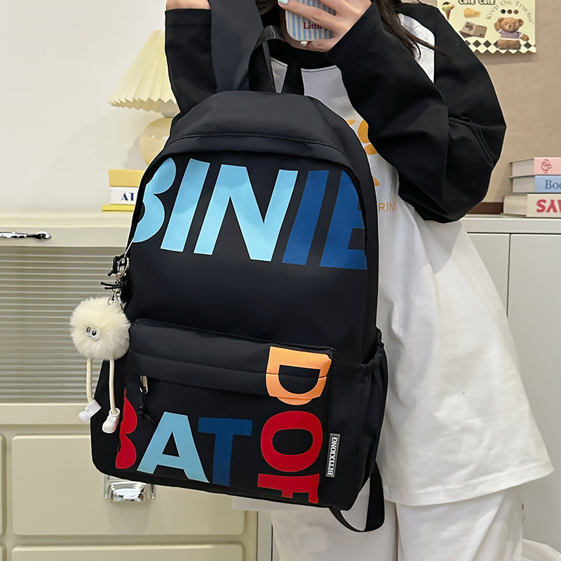 Internet Celebrity Super Popular Lightweight Backpack Middle Students, School for Campus and Travel, Children's Girls' Parent-Child Mommy Ba