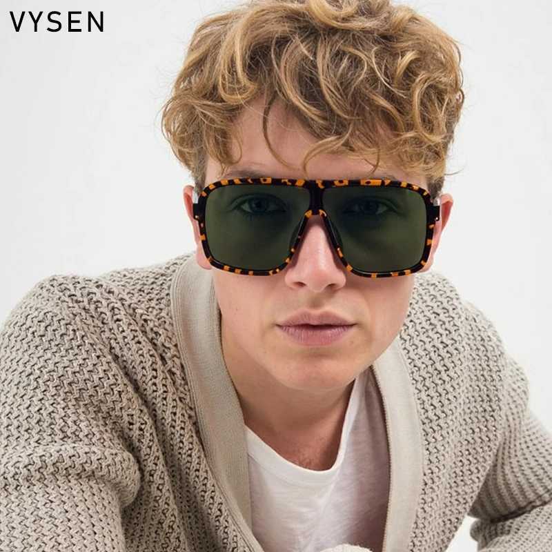 Oversized Polarized Rectangle Steampunk Sunglasses Men 2025 Luxury Brand Vintage Punk Square Shield Sun Glasses Eyewear ShadesT251024