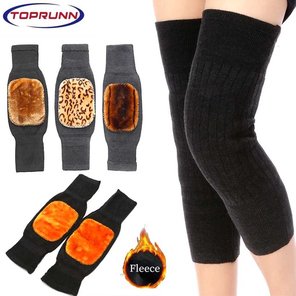 Cashmere Wool Knee Brace Pads Winter Thermal Knee Warmers Thicken Lengthen Elastic Knees Sleeves Support Protector for ArthritisW251024